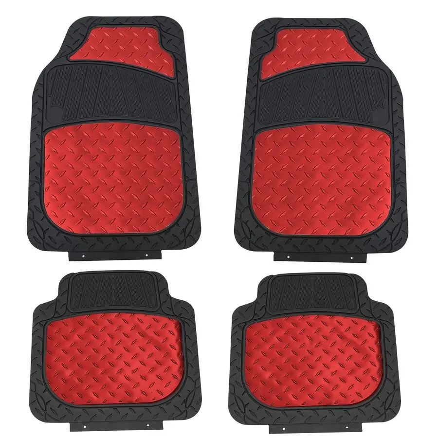 Automotive Floor Mats HeavyDuty Metallic Rubber Floor Mats for Cars, Universal Fit Full Set, Climaproof amp Trimmable Floor Mats
Automotive Floor Mats HeavyDuty Metallic Rubber Floor Mats for Cars, Universal Fit Full Set, Climaproof amp Trimmable Floor Mats