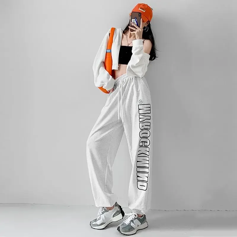 Letter Print Sports Pants Womens Trend Loose Hip-hop Beam Pants Casual All-match Sweatpants Hip-hop Wide-leg Beam Dance Trousers
Letter Print Sports Pants Womens Trend Loose Hip-hop Beam Pants Casual All-match Sweatpants Hip-hop Wide-leg Beam Dance Trousers