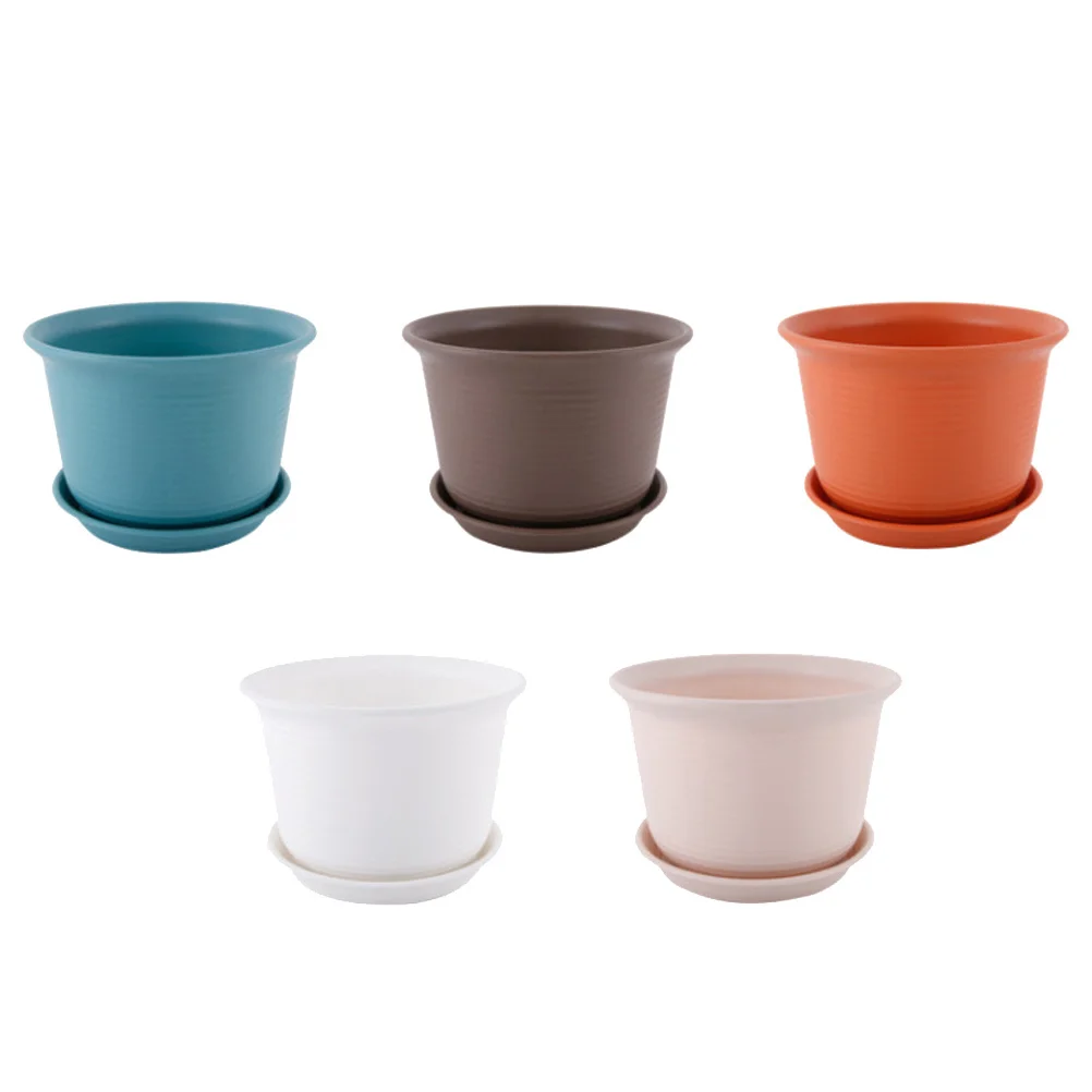 5Pcs Plastic Flowerpot Durable EcoFriendly Plant Pot for Bedroom Livingroom Planting Rose Lilies
5Pcs Plastic Flowerpot Durable EcoFriendly Plant Pot for Bedroom Livingroom Planting Rose Lilies