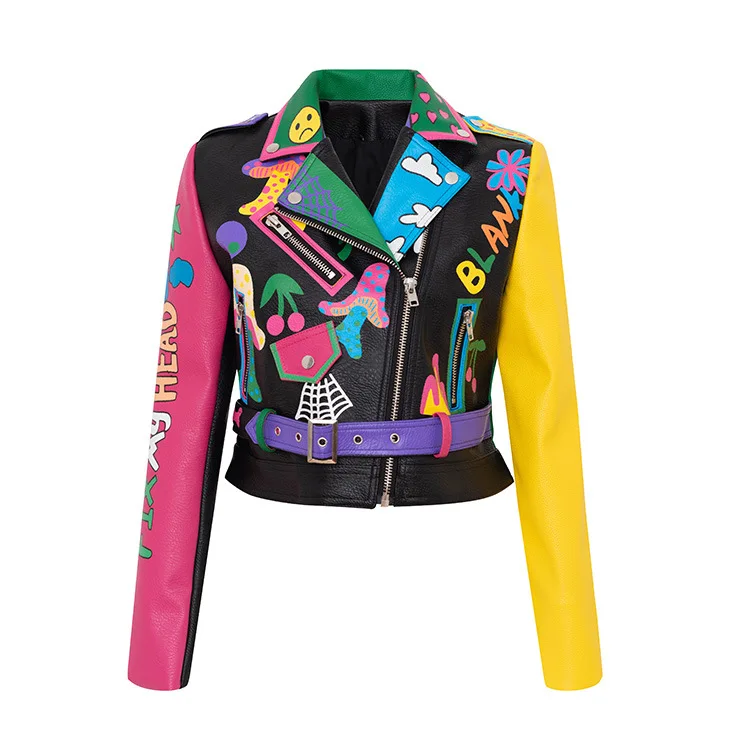 Women's Motorcycle Jacket Color Bump Woman's Biker Coat Rock Women's Motorcycle Leather Jacket PU Material Motorcycle Jacket
Women's Motorcycle Jacket Color Bump Woman's Biker Coat Rock Women's Motorcycle Leather Jacket PU Material Motorcycle Jacket