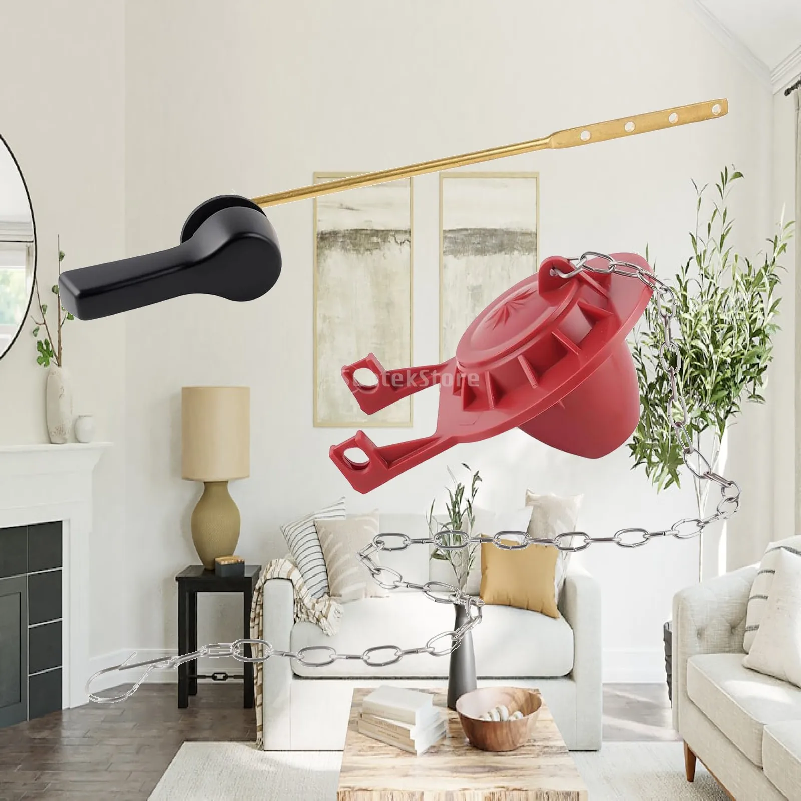 Single Push Toilet Tank Lever Sturdy Wrench Handle Set for Front Flush Bathroom Accessories Repair
Single Push Toilet Tank Lever Sturdy Wrench Handle Set for Front Flush Bathroom Accessories Repair