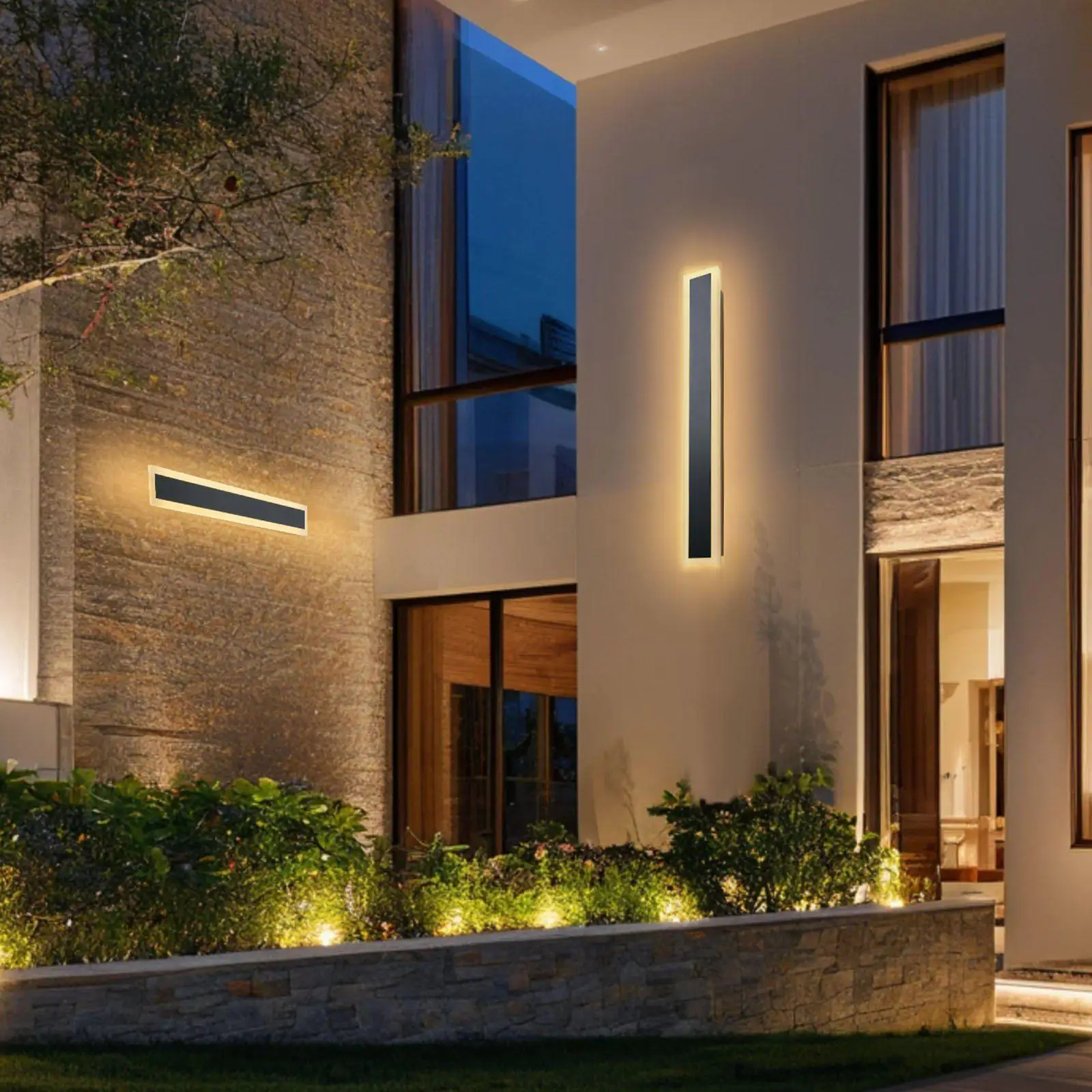 Outdoor Long Strip Wall Light 23.6in 3000K Warm White IP65 Sealed Fixtures Made from Aluminum and Impact-Resistant Acrylic
Outdoor Long Strip Wall Light 23.6in 3000K Warm White IP65 Sealed Fixtures Made from Aluminum and Impact-Resistant Acrylic