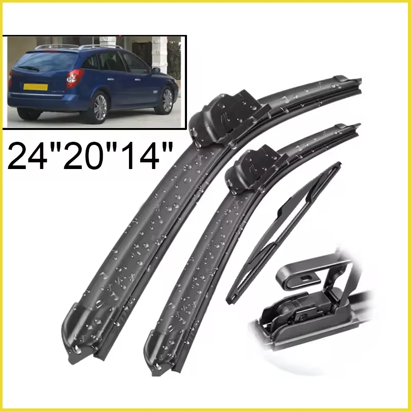 Wiper Front & Rear Wiper Blades Set For Renault Laguna 2 Estate Combi 2001 - 2007 Windshield Windscreen Window 24"+20"+14"
Wiper Front & Rear Wiper Blades Set For Renault Laguna 2 Estate Combi 2001 - 2007 Windshield Windscreen Window 24"+20"+14"