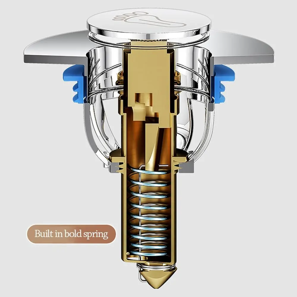 Creative Stainless Steel Press-Type Floor Drain Pedal Type Pop Up Bounce Shower Foot Floor Drain Anti-odor Square Drain Filter
Creative Stainless Steel Press-Type Floor Drain Pedal Type Pop Up Bounce Shower Foot Floor Drain Anti-odor Square Drain Filter