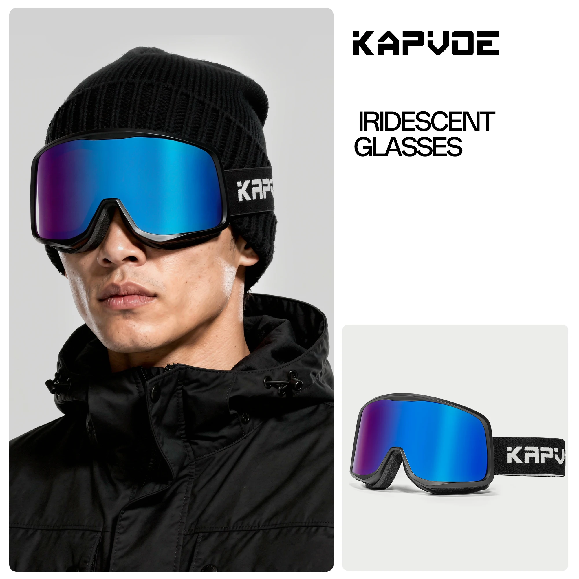 Kapvoe Snow Goggles Anti-Fog UV400 Protection Snowboard Goggles for Men Women OTG Over Glasses Snow Goggles with Red Mirror Lens
Kapvoe Snow Goggles Anti-Fog UV400 Protection Snowboard Goggles for Men Women OTG Over Glasses Snow Goggles with Red Mirror Lens