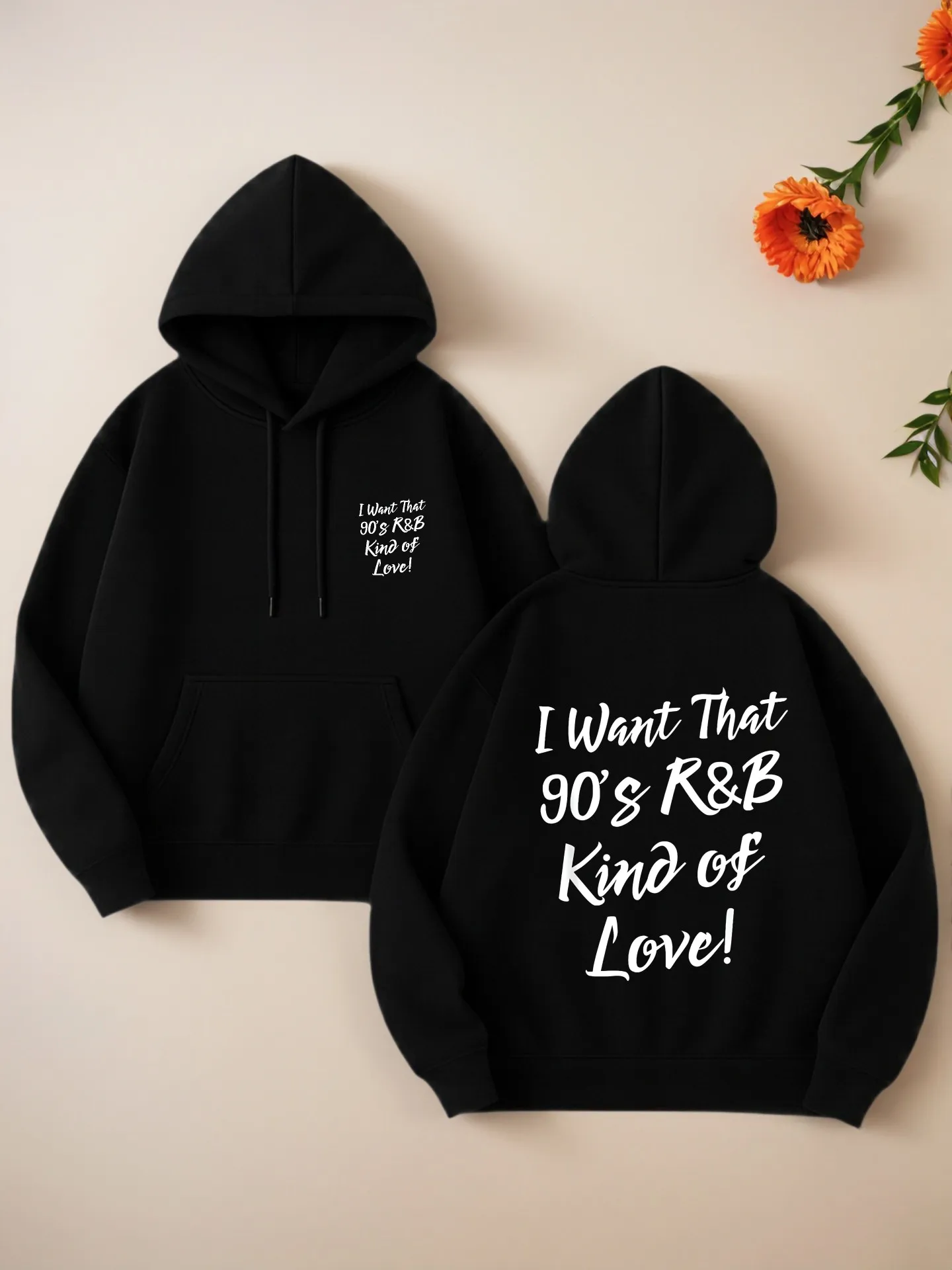 Graphic Hoodie Women, 90's R&B Love Letter Print, Retro Style, Soft Fabric, Casual Everyday Wear, For Young Men
Graphic Hoodie Women, 90's R&B Love Letter Print, Retro Style, Soft Fabric, Casual Everyday Wear, For Young Men