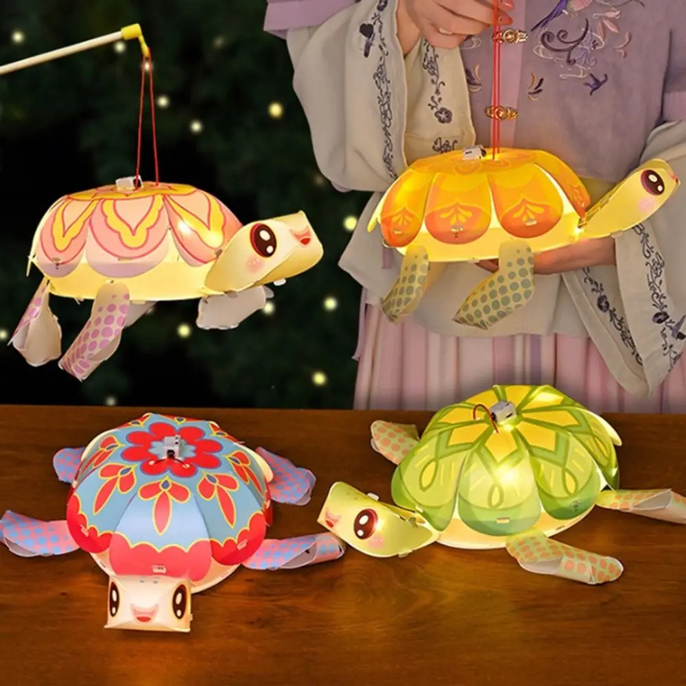 Cartoon Middle Autumn Festival Lantern LED Light DIY Craft Turtle-Shaped Paper Lanterns Chinese Style Cute
Cartoon Middle Autumn Festival Lantern LED Light DIY Craft Turtle-Shaped Paper Lanterns Chinese Style Cute
