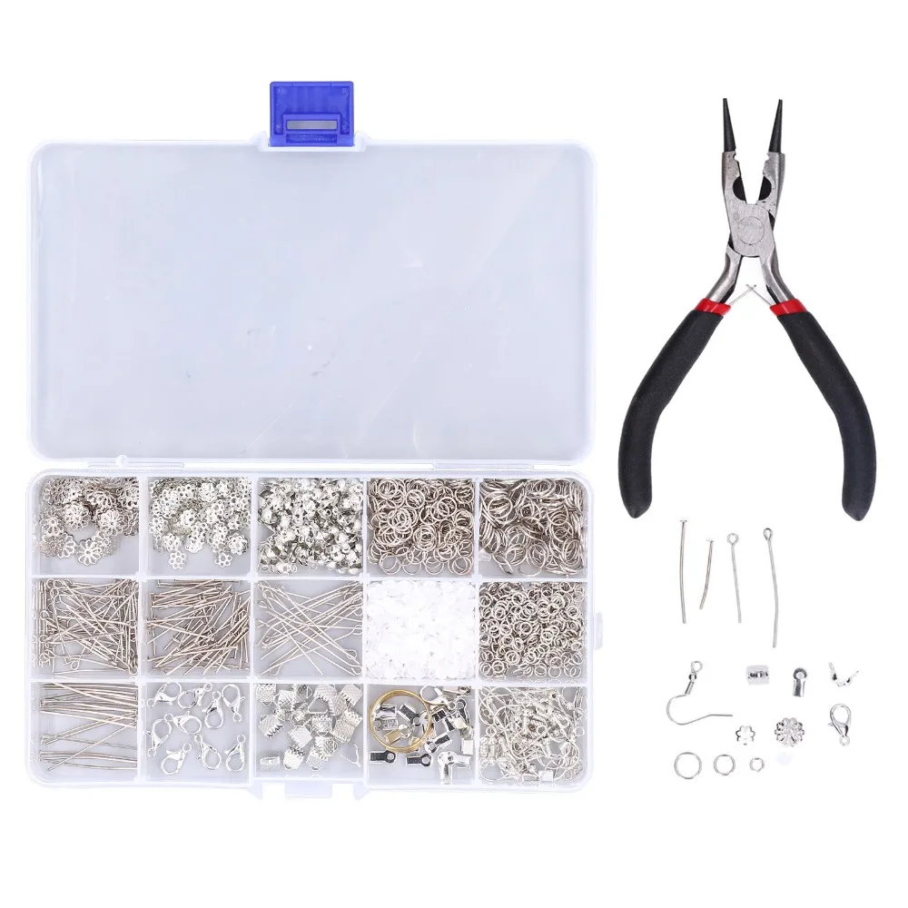 202pcs Metal Jewelry Making Set Electroplated Shiny 15 Compartment Storage Box Necklace Making Kit Wide Application
202pcs Metal Jewelry Making Set Electroplated Shiny 15 Compartment Storage Box Necklace Making Kit Wide Application