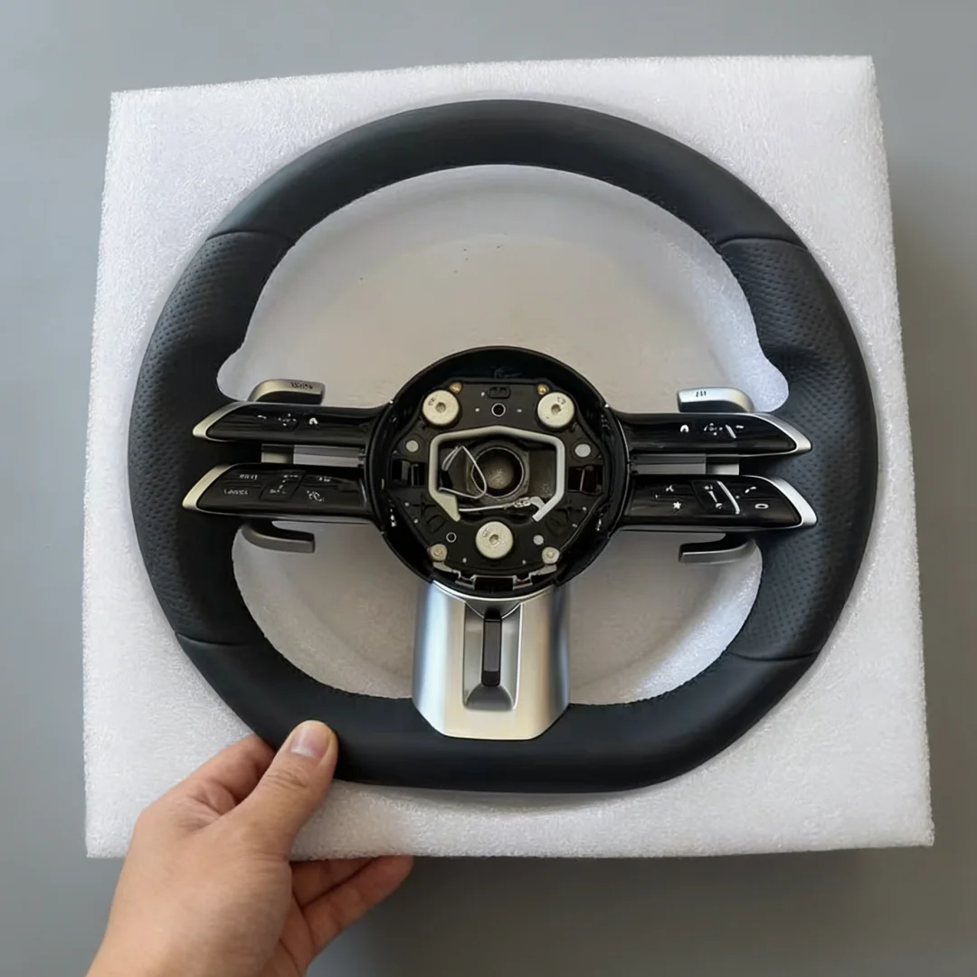 Black Leather Steering Wheel for Mercedes Benz W176 W177 W245 W246 W247 W202 W203 W204 W205 W211 W212 W213 W463
Black Leather Steering Wheel for Mercedes Benz W176 W177 W245 W246 W247 W202 W203 W204 W205 W211 W212 W213 W463