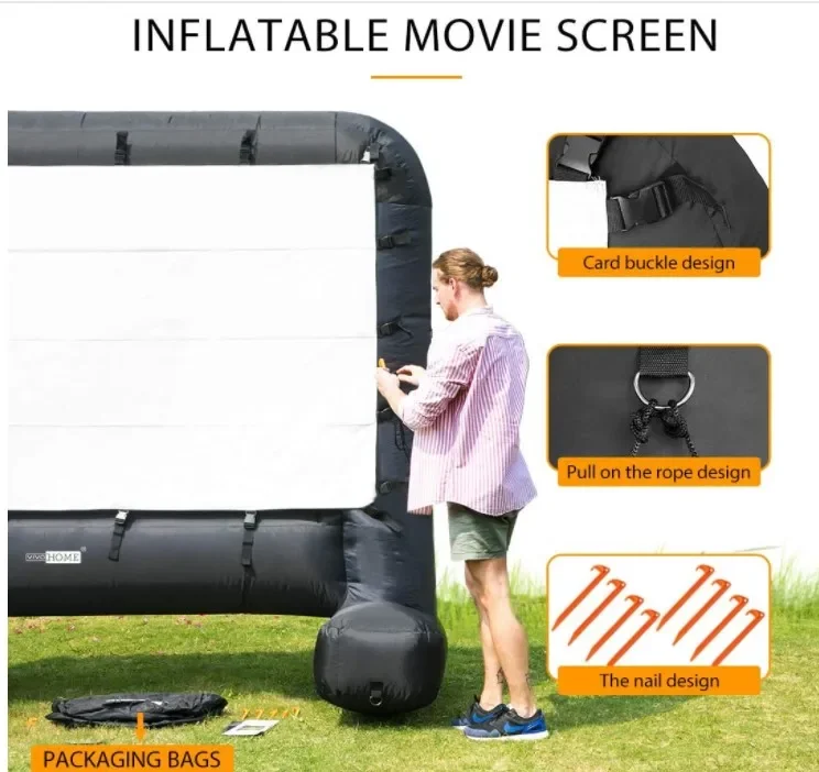 -Inflatable Outdoor Movie Projector Screen,Blow Projector Screen Projection Screen for Outdoor Backyard
-Inflatable Outdoor Movie Projector Screen,Blow Projector Screen Projection Screen for Outdoor Backyard