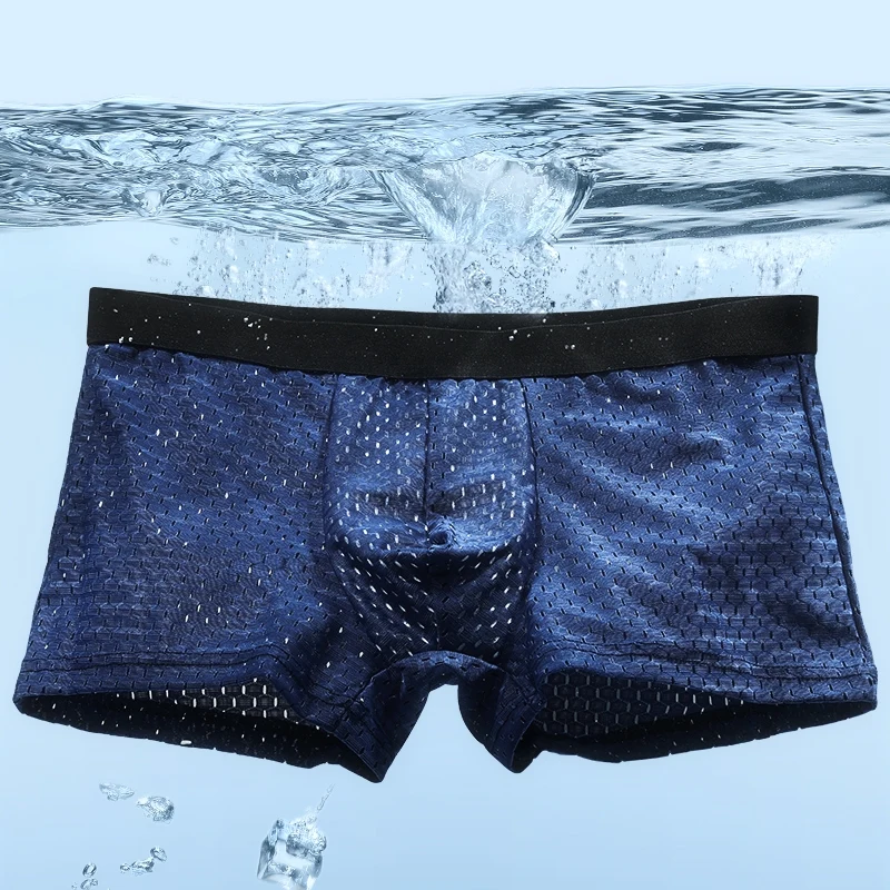 5pcs Men's underpants, men's ice silk mesh breathable, four-cornered trouser cuffs, men's transparent and sexy, flat-cornered sh
5pcs Men's underpants, men's ice silk mesh breathable, four-cornered trouser cuffs, men's transparent and sexy, flat-cornered sh