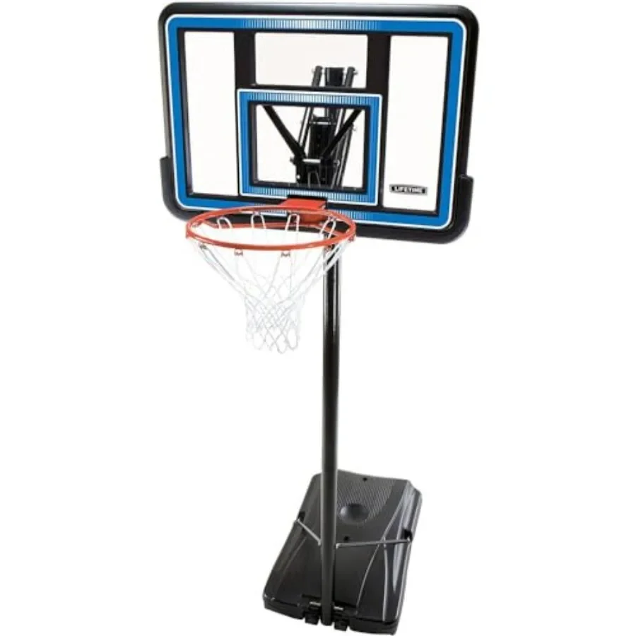 Portable Backboard Basketball System for outdoor use, polycarbonate backboard, black frame, shatterproof and weather-resistant
Portable Backboard Basketball System for outdoor use, polycarbonate backboard, black frame, shatterproof and weather-resistant