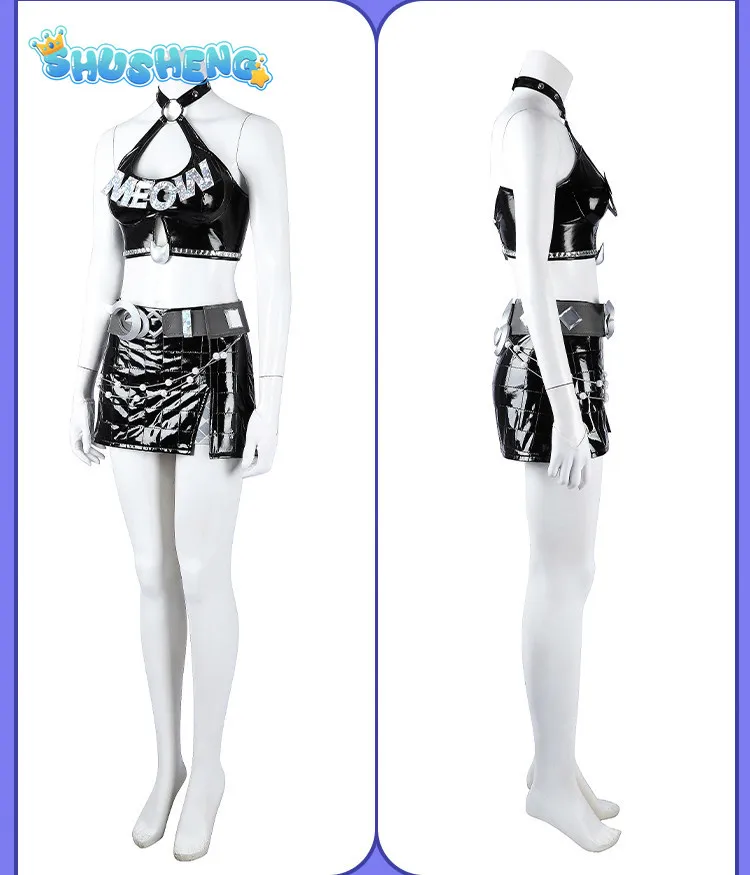 Felicia Hardy Cosplay Rivals Game Costume Black Women Cat Adult Fashion leather strapless dress belt prop Halloween uniform
Felicia Hardy Cosplay Rivals Game Costume Black Women Cat Adult Fashion leather strapless dress belt prop Halloween uniform