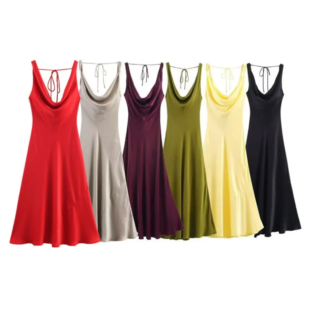 2026 Evening Dress Spaghetti Strap Dresses For Woman Party Wedding Elegant Simple Style Backless Sling Solid Color Slim Holiday
2026 Evening Dress Spaghetti Strap Dresses For Woman Party Wedding Elegant Simple Style Backless Sling Solid Color Slim Holiday