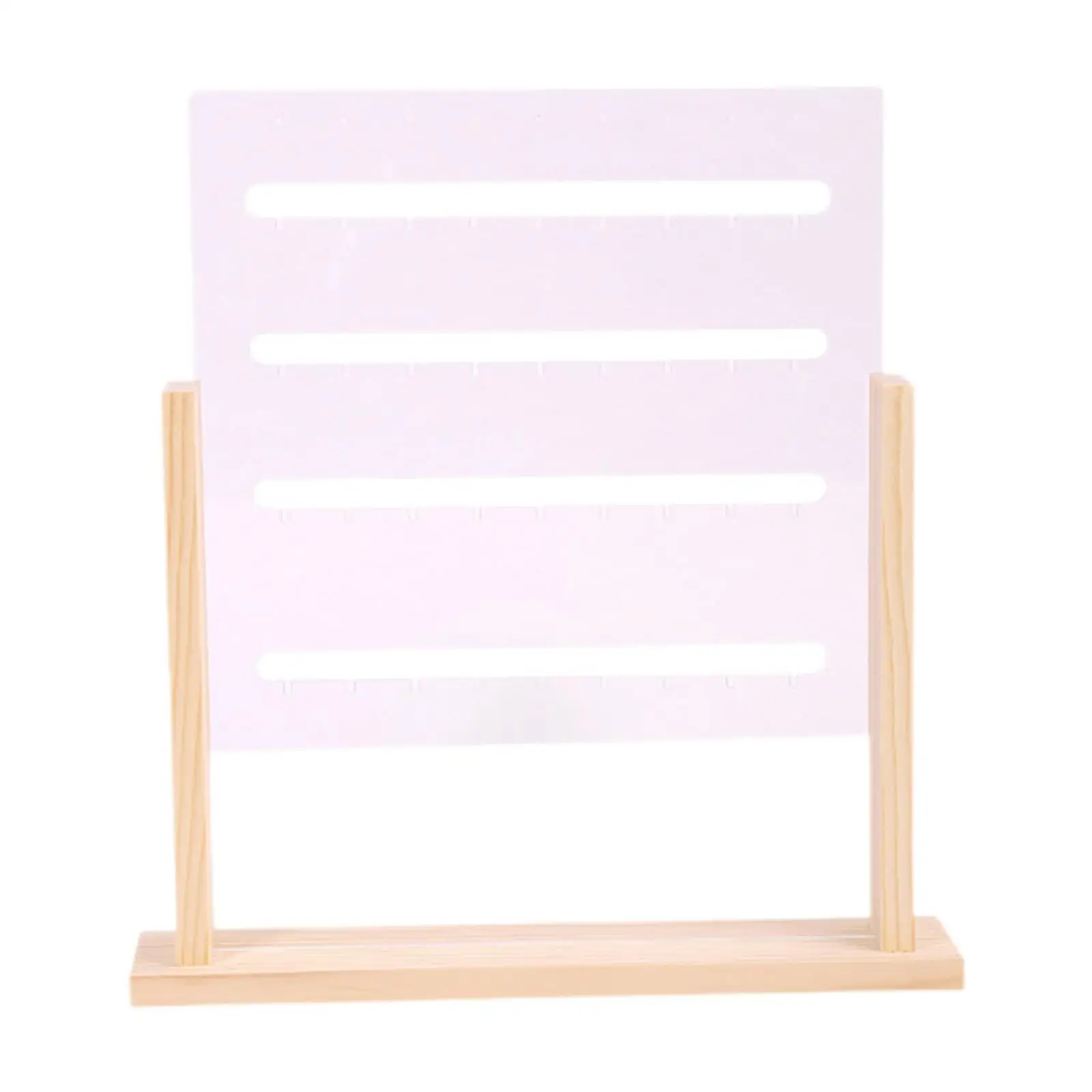 Acrylic Earring Holder Earring Display Organizer Vanity Store Wood Base Jewelry 
Acrylic Earring Holder Earring Display Organizer Vanity Store Wood Base Jewelry
