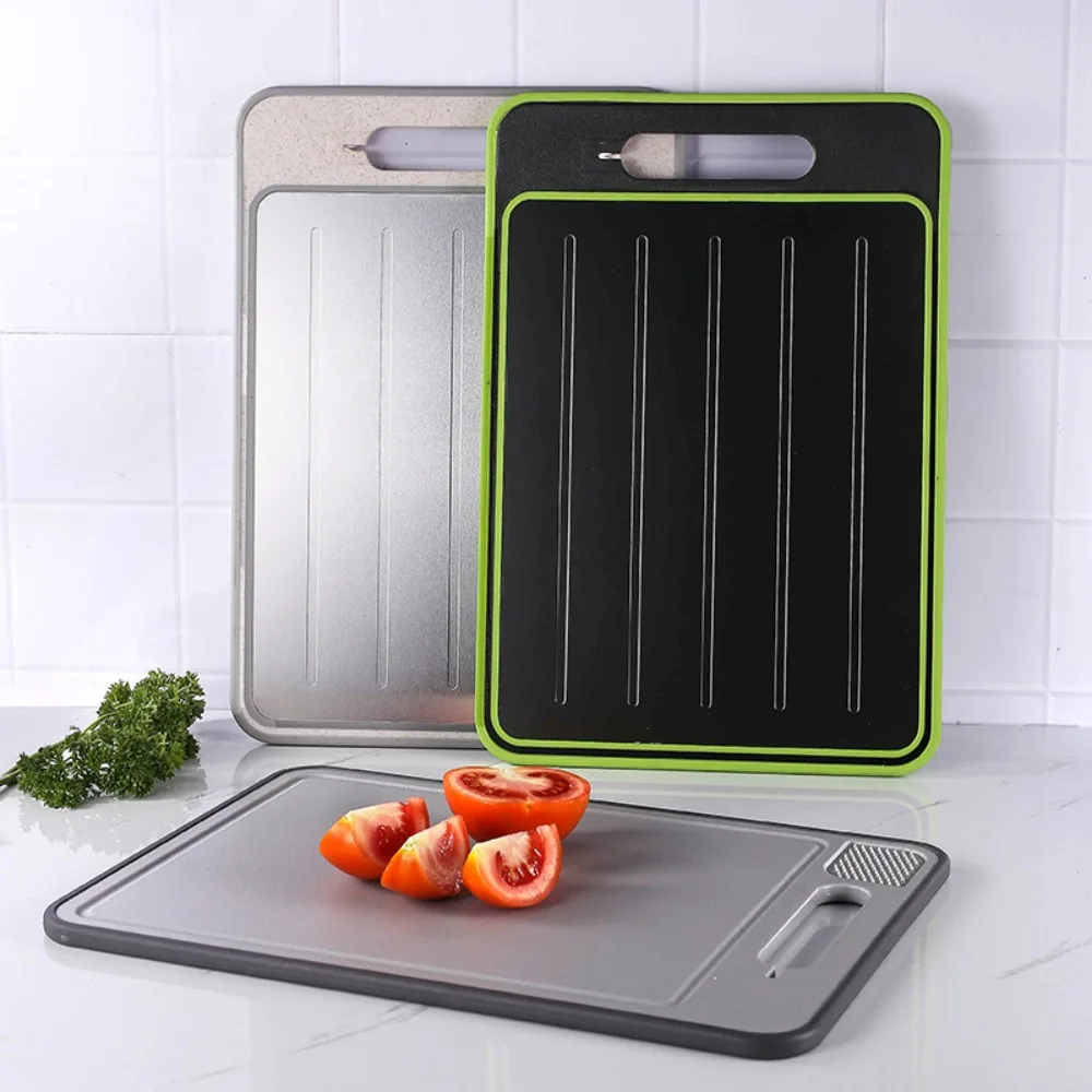 4 in 1 Defrosting Cutting Board Double Sided with Grater Sharpener Quick Defrosting Tray Rectangular Chopping Board Poultry
4 in 1 Defrosting Cutting Board Double Sided with Grater Sharpener Quick Defrosting Tray Rectangular Chopping Board Poultry