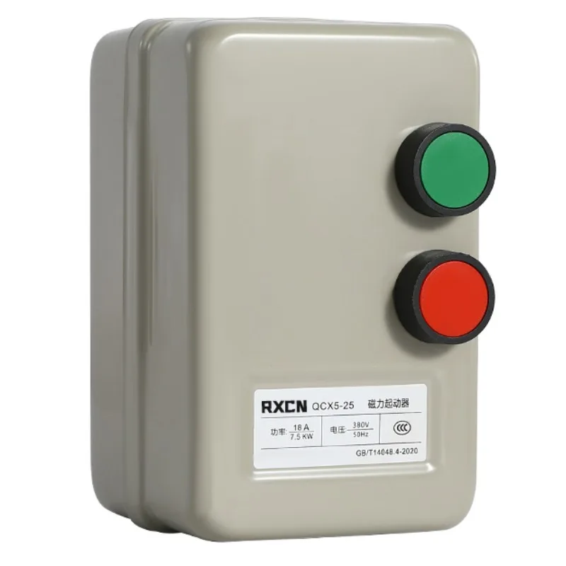 Magnetic starter 380V fan motor overload and phase loss intelligent protector air compressor water pump starting switch
Magnetic starter 380V fan motor overload and phase loss intelligent protector air compressor water pump starting switch