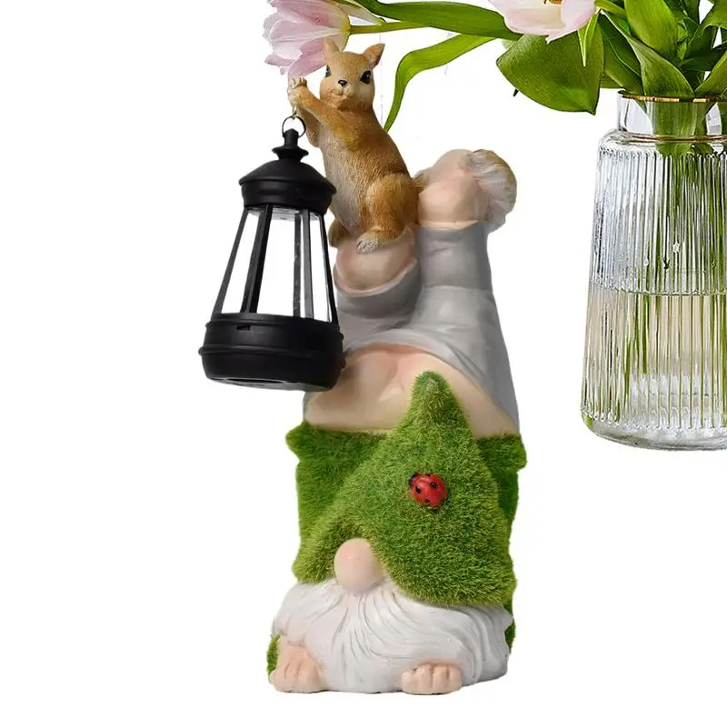 Garden Gnomes Outdoor Solar Garden Gnomes with Squirrel Carrying Lantern Funny Sculptures Figurine Outdoor Decor Lawn Ornaments
Garden Gnomes Outdoor Solar Garden Gnomes with Squirrel Carrying Lantern Funny Sculptures Figurine Outdoor Decor Lawn Ornaments