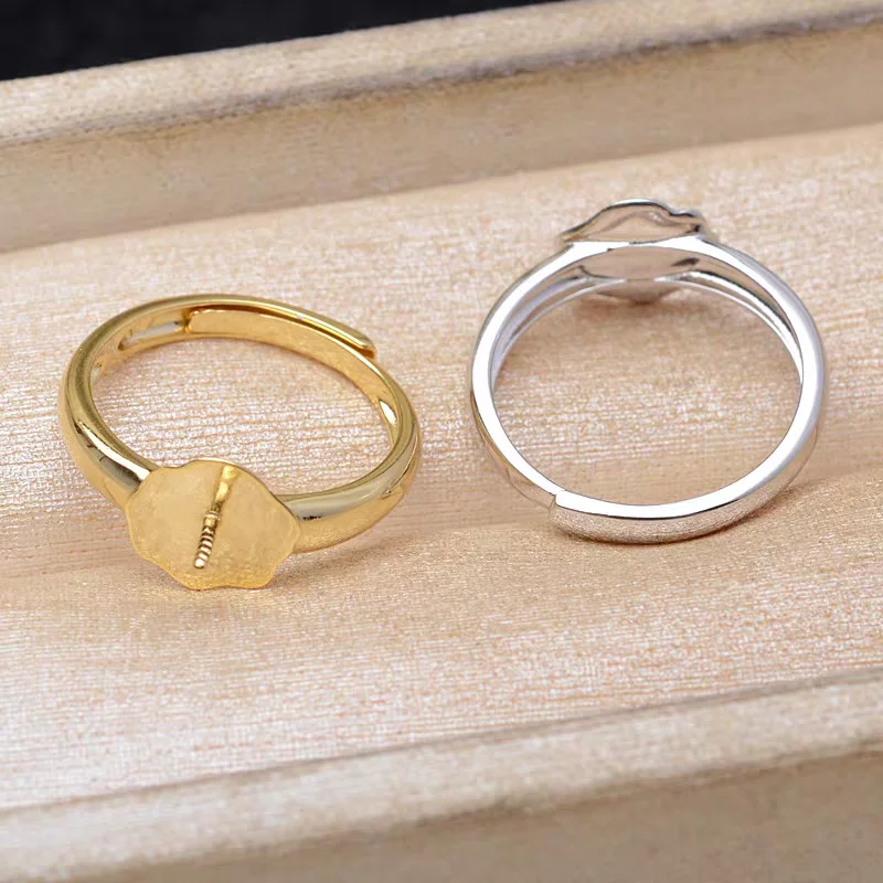 S925 Sterling Silver Adjustable Finger Ring Mountings Base Setting Findings Jewelry Components for 12-17mm Pearls 3pcs/lot
S925 Sterling Silver Adjustable Finger Ring Mountings Base Setting Findings Jewelry Components for 12-17mm Pearls 3pcs/lot