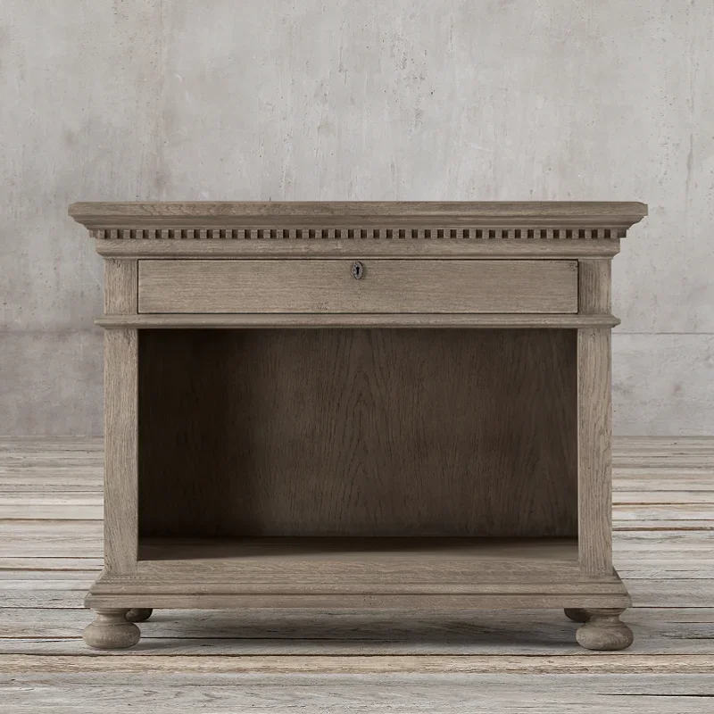 Bedroom Home Bedside Cabinet Country Vintage Solid Wood Oak Bedside Cabinet
Bedroom Home Bedside Cabinet Country Vintage Solid Wood Oak Bedside Cabinet