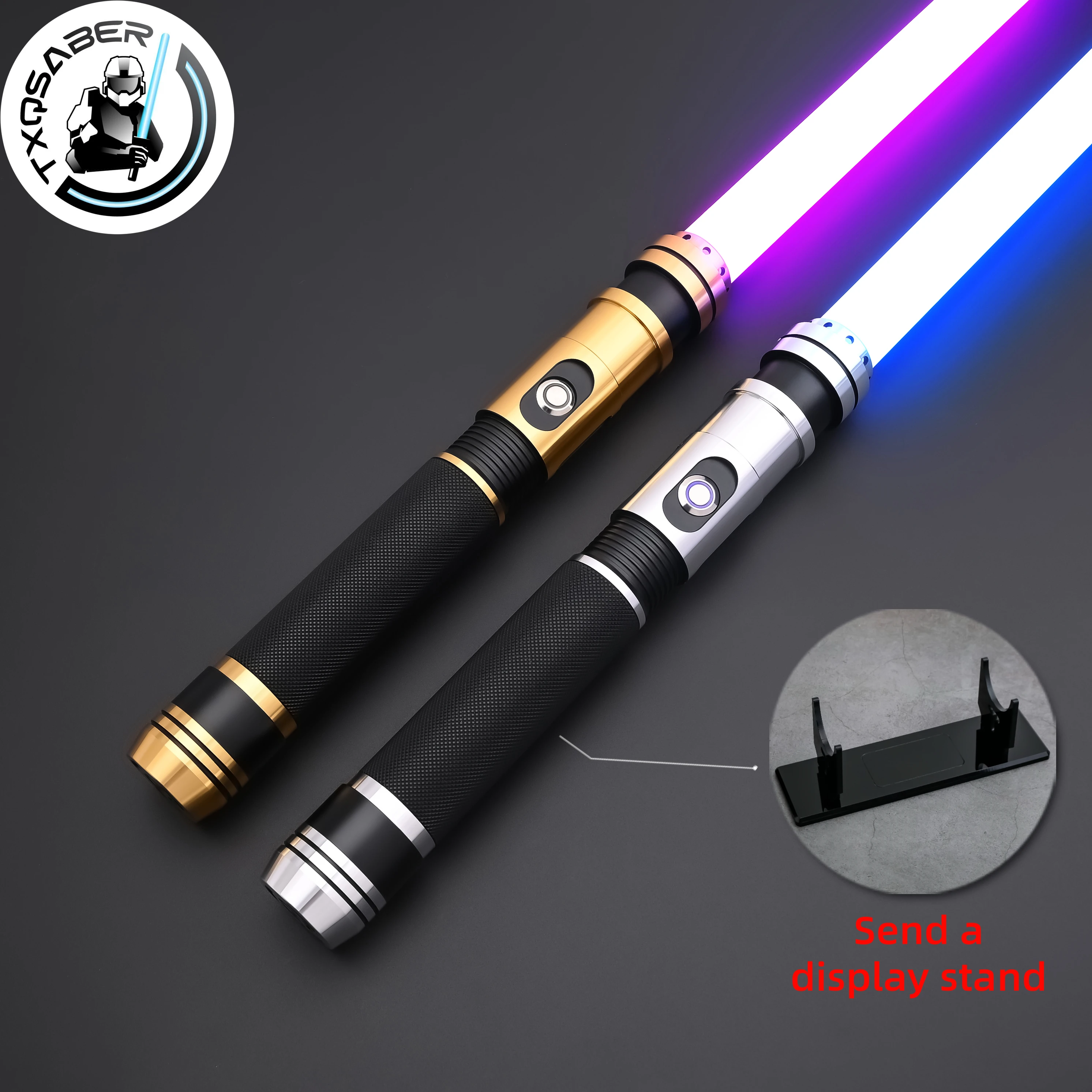 TXQSABER Lightsaber Neo Pixel RGB Light Sword E10 Smooth Swing Force Blaster Metal Hilt Heavy Dueling Laser Sword Jedi Toys
TXQSABER Lightsaber Neo Pixel RGB Light Sword E10 Smooth Swing Force Blaster Metal Hilt Heavy Dueling Laser Sword Jedi Toys