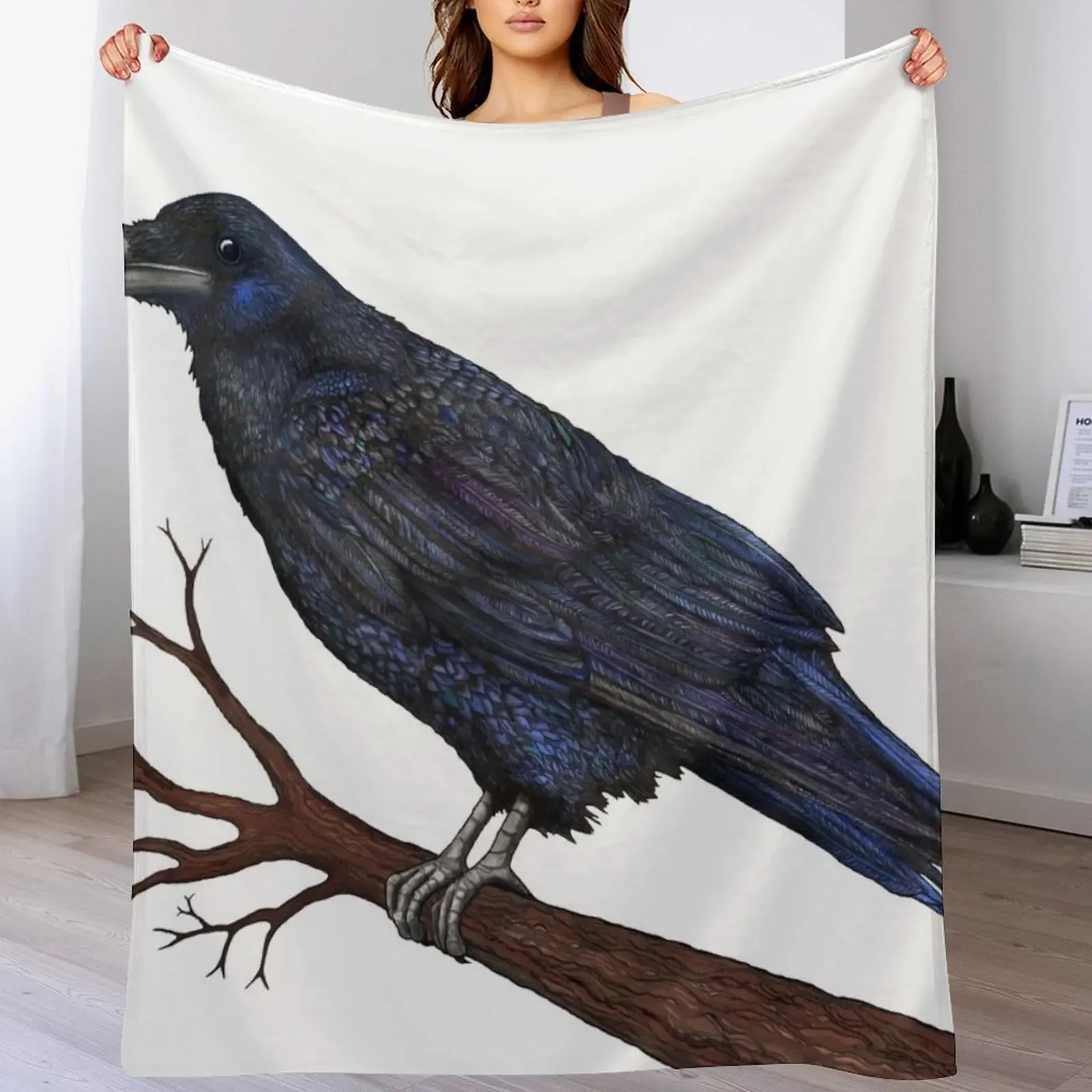 Raven Throw Blanket Long Lasting Soft Plush Blanket for Daily Use
Raven Throw Blanket Long Lasting Soft Plush Blanket for Daily Use