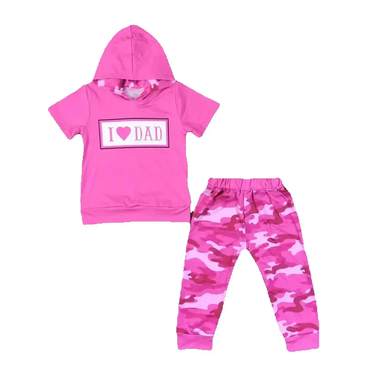 I Love DAD pattern clothing Valentines Day girl baby long Sets top + pants bell bottoms childrens suit
I Love DAD pattern clothing Valentines Day girl baby long Sets top + pants bell bottoms childrens suit