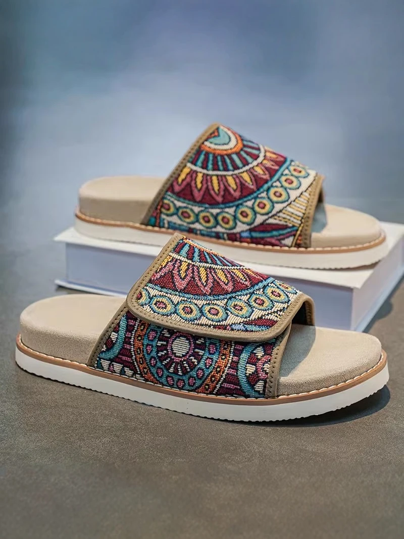 Men's Summer Outdoor Slip-On Anti-Slip Magic Tape Sandals Casual Beach Thong Shoes Breathable EVA Material Thick Bottom
Men's Summer Outdoor Slip-On Anti-Slip Magic Tape Sandals Casual Beach Thong Shoes Breathable EVA Material Thick Bottom