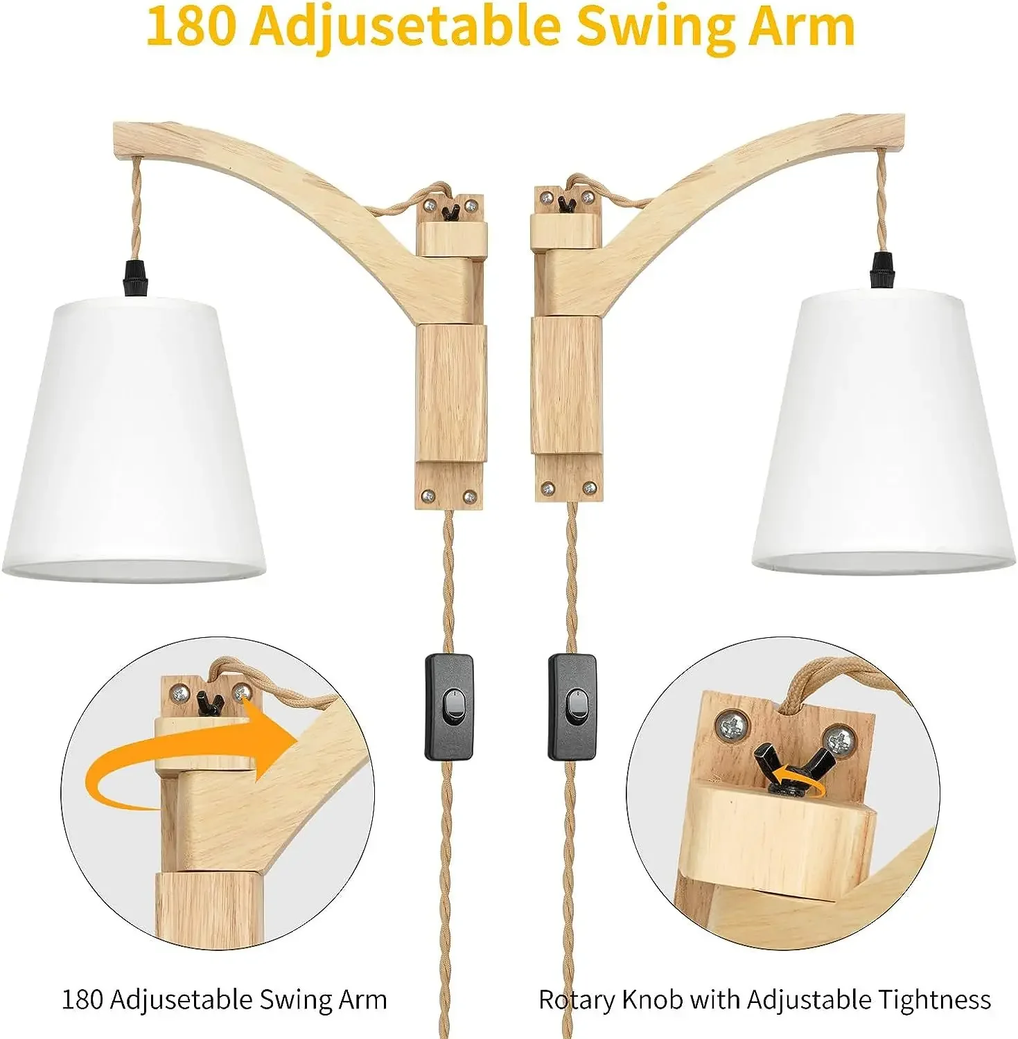 2 PCS 85-265V Indoor Living Room Aisle Bedside Lamp Retro Style Log Frame Suspension Wire E26/E27 Lamp Base Wall Lamp US EU UK
2 PCS 85-265V Indoor Living Room Aisle Bedside Lamp Retro Style Log Frame Suspension Wire E26/E27 Lamp Base Wall Lamp US EU UK