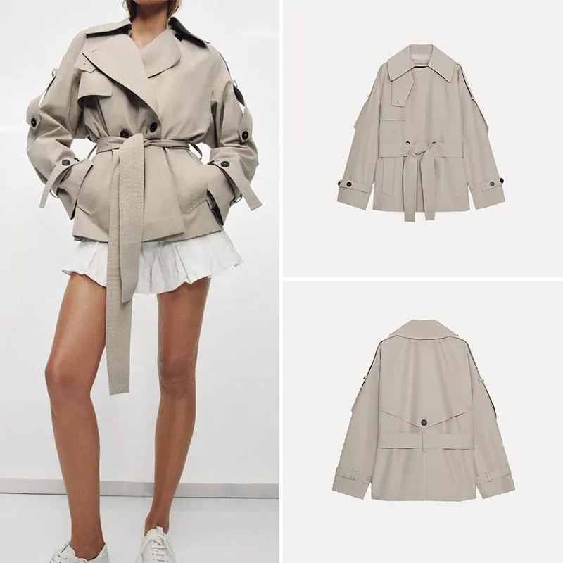 Casual Loose Commuter Style Women's Coat 2026 Summer Collection ZADATA Brand Long Sleeve Flip Collar Double Button Mid-Length
Casual Loose Commuter Style Women's Coat 2026 Summer Collection ZADATA Brand Long Sleeve Flip Collar Double Button Mid-Length