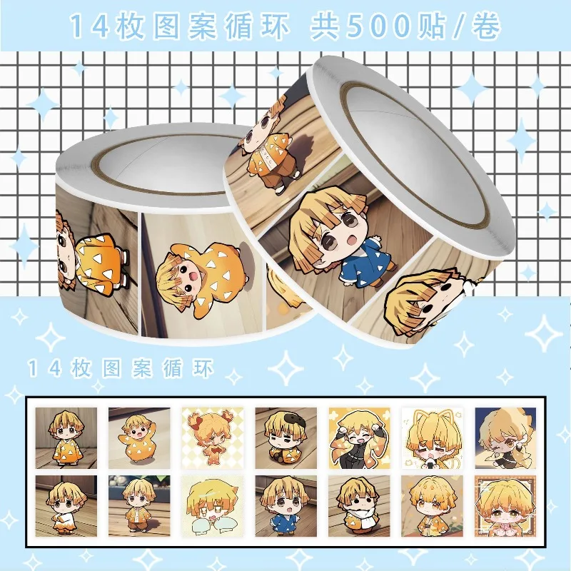500 PCS Agatsuma Zenitsu Q-version Roll-on Stickers - Cute Cartoon Ghost Hunt Blade Anniversary 2D Poster 2026
500 PCS Agatsuma Zenitsu Q-version Roll-on Stickers - Cute Cartoon Ghost Hunt Blade Anniversary 2D Poster 2026