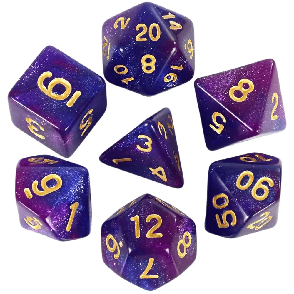Dice Set Board Games Roll Dice Galaxy Theme Polyhedral Dice Set Amazing Colourful Universe Effect For DND Accessories
Dice Set Board Games Roll Dice Galaxy Theme Polyhedral Dice Set Amazing Colourful Universe Effect For DND Accessories