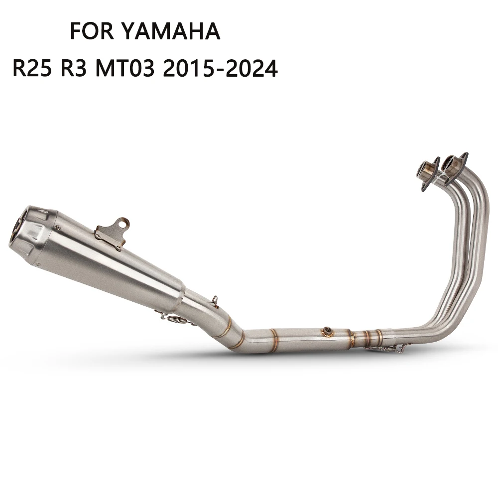 For Yamaha MT03 R25 R3 2015-2024 Motorcycle Exhaust Escape Moto Full System Header Slip on Front Link Pipe with Muffler
For Yamaha MT03 R25 R3 2015-2024 Motorcycle Exhaust Escape Moto Full System Header Slip on Front Link Pipe with Muffler