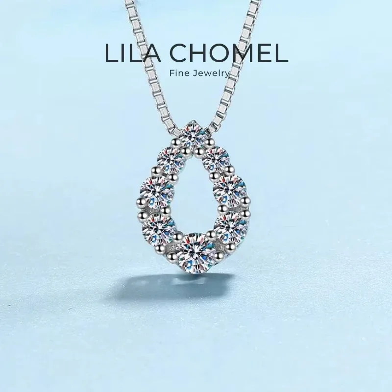 WOMEN White Gold 18K Wedding Necklaces 0.62CT Moissanite Diamond Girl Friend Valentine's Day PT950 Platinum WIFE Birthday Gift 
WOMEN White Gold 18K Wedding Necklaces 0.62CT Moissanite Diamond Girl Friend Valentine's Day PT950 Platinum WIFE Birthday Gift