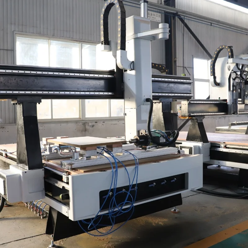 4Axis ATC CNC Router 1325 Rotary for MDF Cutting Wooden Door Processing 9KW Air Cooling Spindle Woodworking Machine
4Axis ATC CNC Router 1325 Rotary for MDF Cutting Wooden Door Processing 9KW Air Cooling Spindle Woodworking Machine