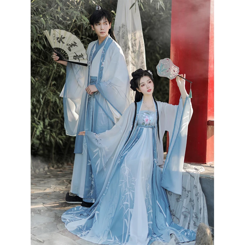 Modern Hanfu Unisex Clothes For Men And Women Halloween Cosplay Couple Style Ancient China Costume Male Female Weijin Dynasty
Modern Hanfu Unisex Clothes For Men And Women Halloween Cosplay Couple Style Ancient China Costume Male Female Weijin Dynasty