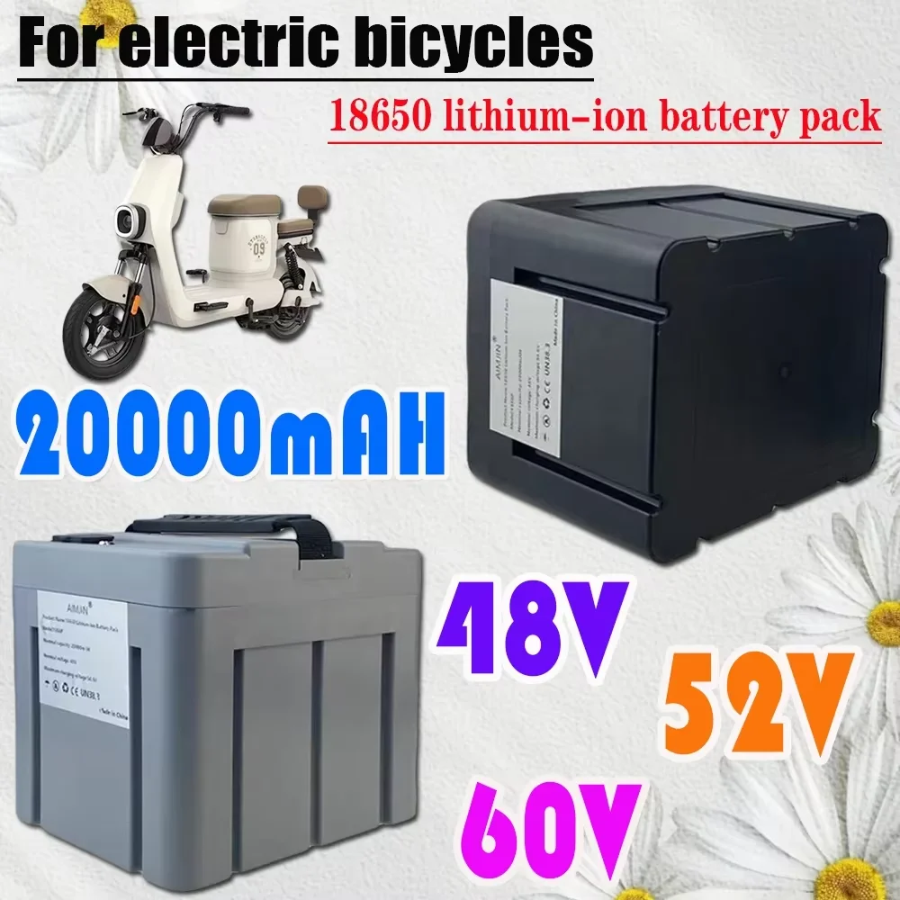 Large Capacity 20000mAh Electric Vehicle Battery 48V/52V/60V Two-Wheeled Lithium Battery for E-Scooter E-Bike
Large Capacity 20000mAh Electric Vehicle Battery 48V/52V/60V Two-Wheeled Lithium Battery for E-Scooter E-Bike