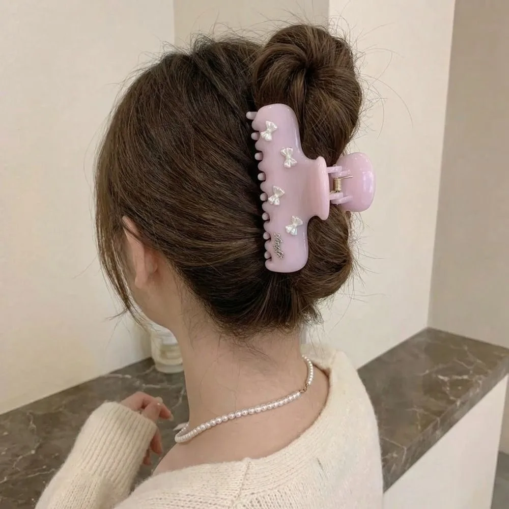 Creative PC Bow Hair Claw Plastic Barrette Bowknot Hair Clip French Style Geometry Large Shark Clip Travel
Creative PC Bow Hair Claw Plastic Barrette Bowknot Hair Clip French Style Geometry Large Shark Clip Travel