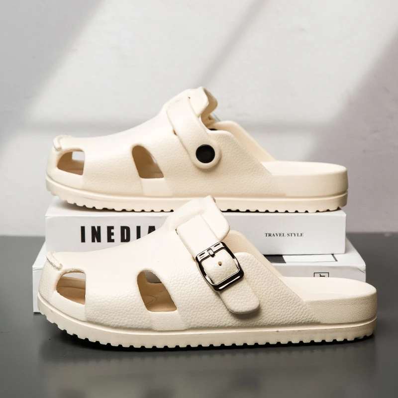 New Men's Slippers Outdoor Beach Sandals Indoor Comfortable Non-slip Slides Flip-flops Men Women Bathroom Slippers Home Shoes
New Men's Slippers Outdoor Beach Sandals Indoor Comfortable Non-slip Slides Flip-flops Men Women Bathroom Slippers Home Shoes