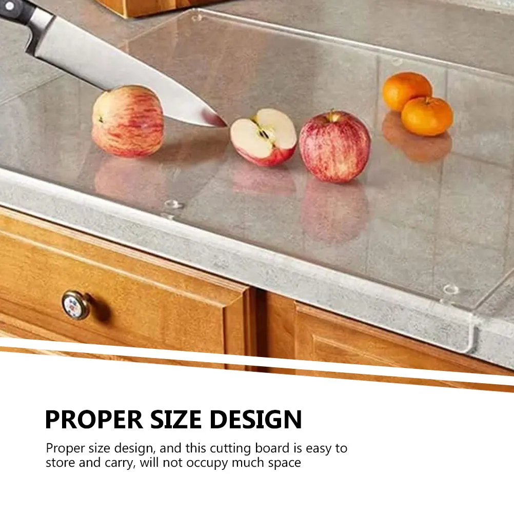 Acrylic Cutting Board 450x320mm Foldable Chopping Mats Non Slip Wear Resistant Kitchen Fruit Vegetable Meat Slicer Transparent
Acrylic Cutting Board 450x320mm Foldable Chopping Mats Non Slip Wear Resistant Kitchen Fruit Vegetable Meat Slicer Transparent