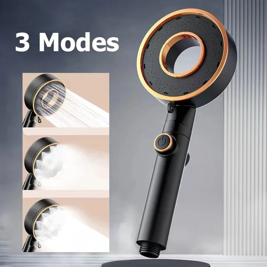 High Pressure Shower Head 3 Modes Adjustable Showerheads Water Saving One-Key Stop Water Spray Nozzle Bathroom Faucet Accessorie
High Pressure Shower Head 3 Modes Adjustable Showerheads Water Saving One-Key Stop Water Spray Nozzle Bathroom Faucet Accessorie