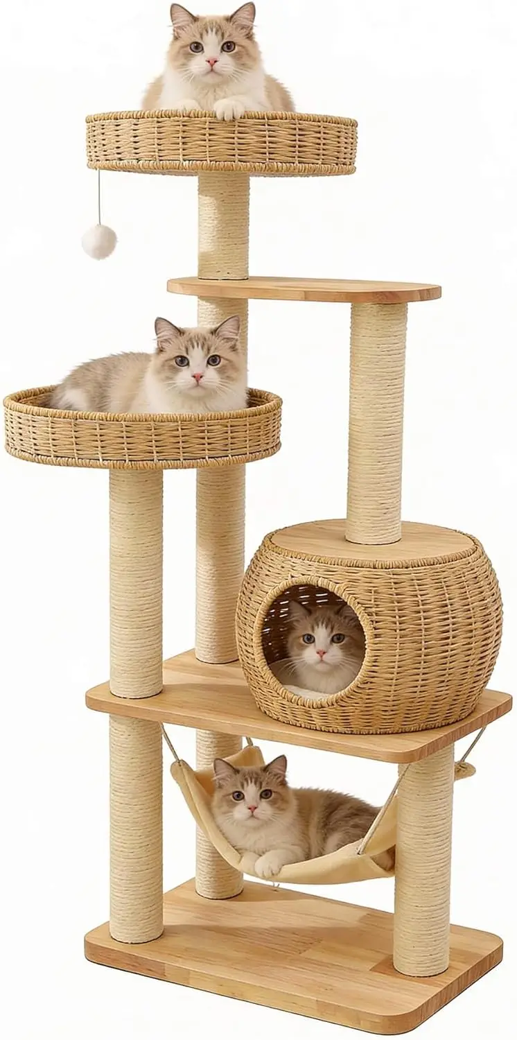 Wood Tree Indoor Large Adult Tall Tower Scratching Post Cozy Hammock Large Multi Level Modern Condo Hand Wo
Wood Tree Indoor Large Adult Tall Tower Scratching Post Cozy Hammock Large Multi Level Modern Condo Hand Wo