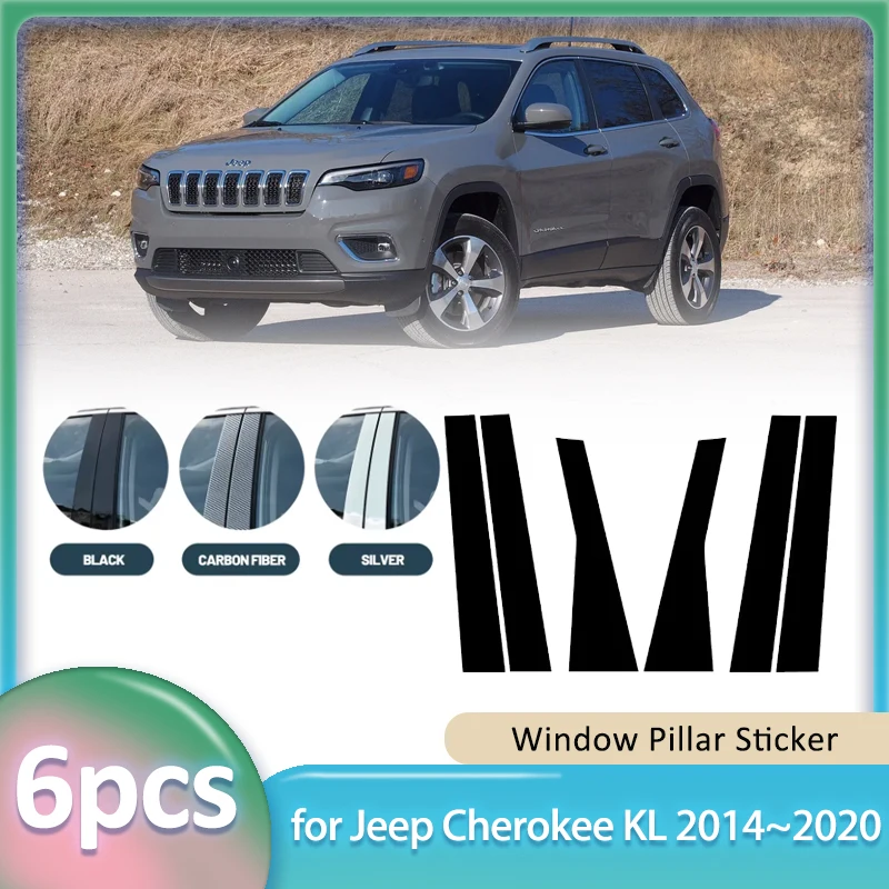 Наклейка на окно для Jeep Cherokee KL 2014 ~ 2020 2015 2016 Автомобильный ПК Материал B C Столб Крышка Наклейка на дверь Деталь Аксессуары 
Наклейка на окно для Jeep Cherokee KL 2014 ~ 2020 2015 2016 Автомобильный ПК Материал B C Столб Крышка Наклейка на дверь Деталь Аксессуары