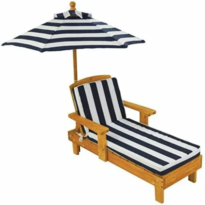 New Simple Fashion Style Outdoor Recliner Kids Backyard Furniture Chair with Umbrella and Cushion Blue and White Striped Fabric
New Simple Fashion Style Outdoor Recliner Kids Backyard Furniture Chair with Umbrella and Cushion Blue and White Striped Fabric