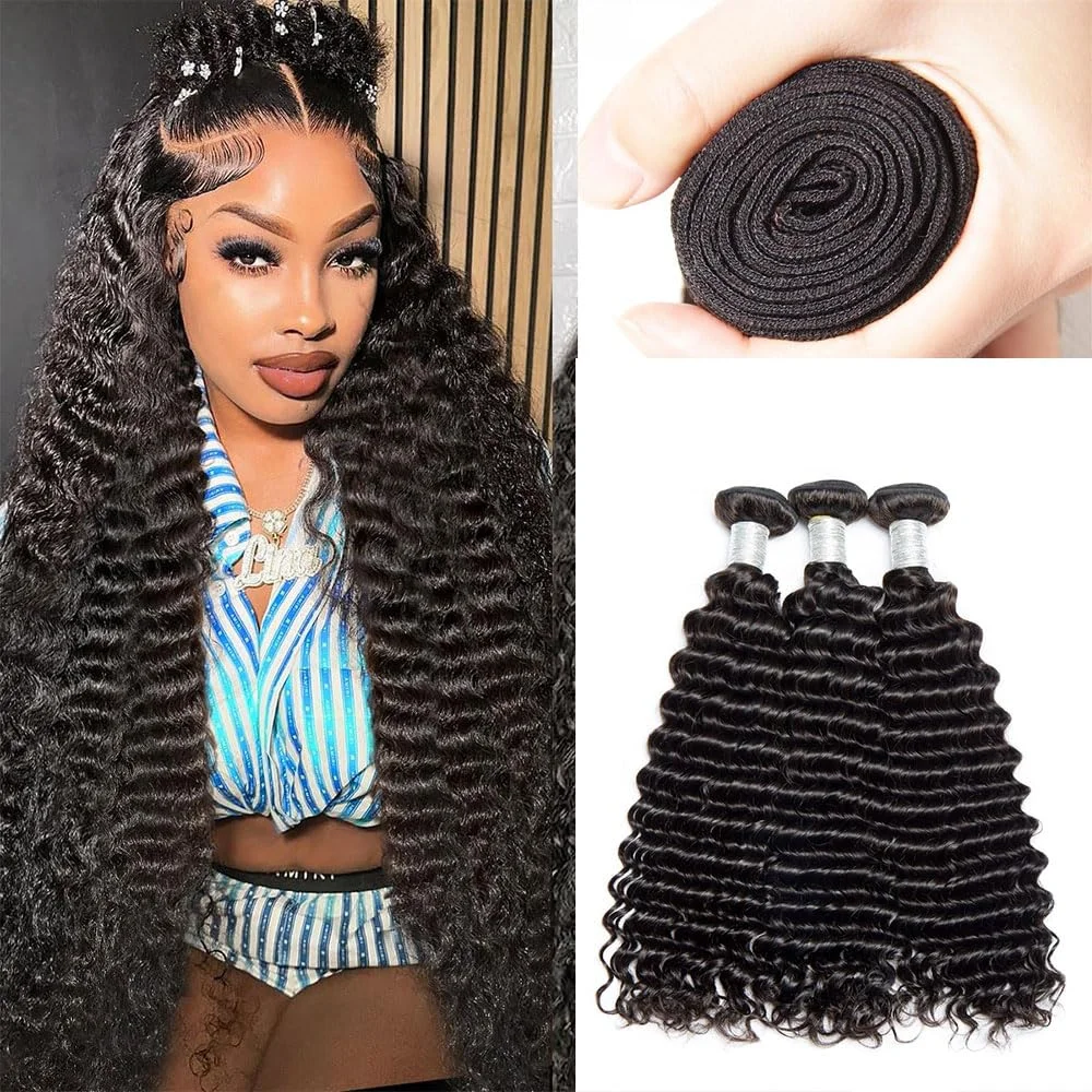 Deep Wave Human Hair Bundles Brazilian Curly Hair Bundles 100% Human Hair Water Wave Original Natural Hair Extensions 3/4 Pieces
Deep Wave Human Hair Bundles Brazilian Curly Hair Bundles 100% Human Hair Water Wave Original Natural Hair Extensions 3/4 Pieces