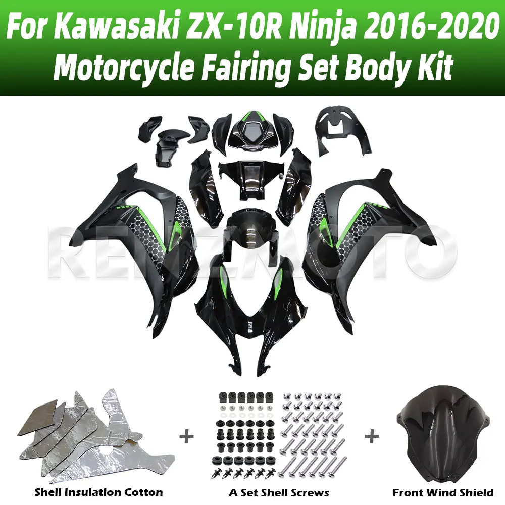 For Kawasaki ZX-10R Ninja 2016-2020 Motorcycle Fairings ABS Plastic Bodywork Kits Mold Painted Accessories Injection 10R16-109a
For Kawasaki ZX-10R Ninja 2016-2020 Motorcycle Fairings ABS Plastic Bodywork Kits Mold Painted Accessories Injection 10R16-109a