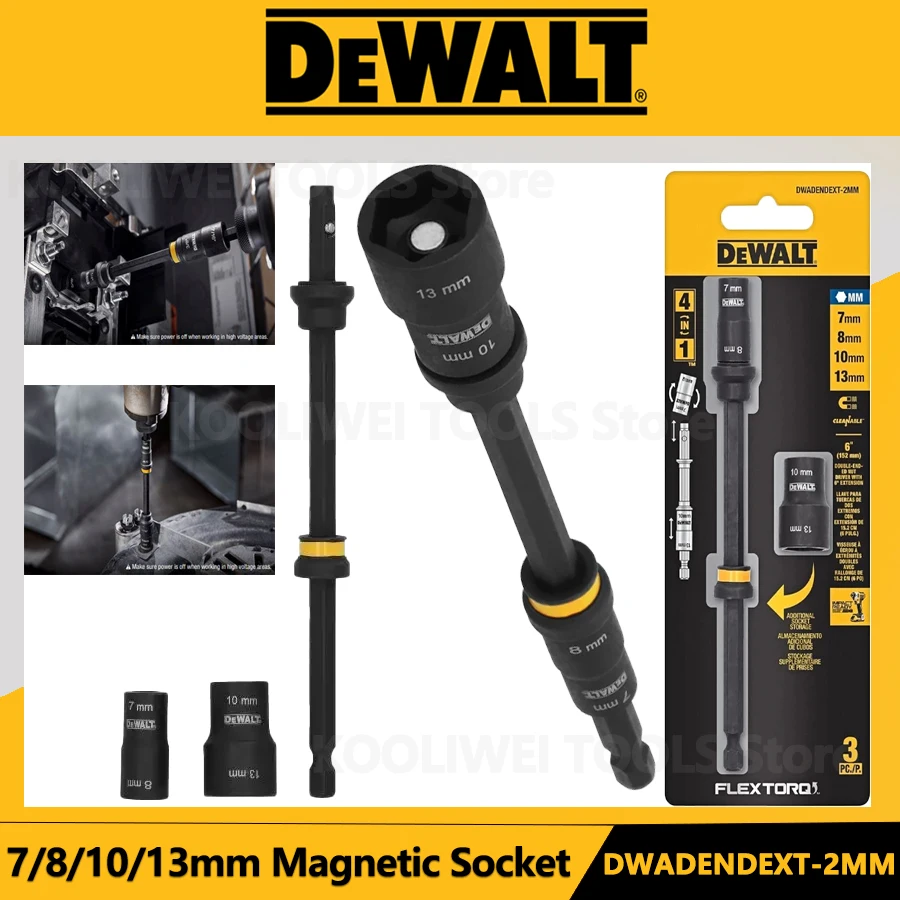 DEWALT DWADENDEXT-2MM 4-в-1 7/8/10/13 мм магнитная розетка 6-дюймовая удлинительная головка двухсторонняя гайковерт аксессуары для электроинструментов
DEWALT DWADENDEXT-2MM 4-в-1 7/8/10/13 мм магнитная розетка 6-дюймовая удлинительная головка двухсторонняя гайковерт аксессуары для электроинструментов
