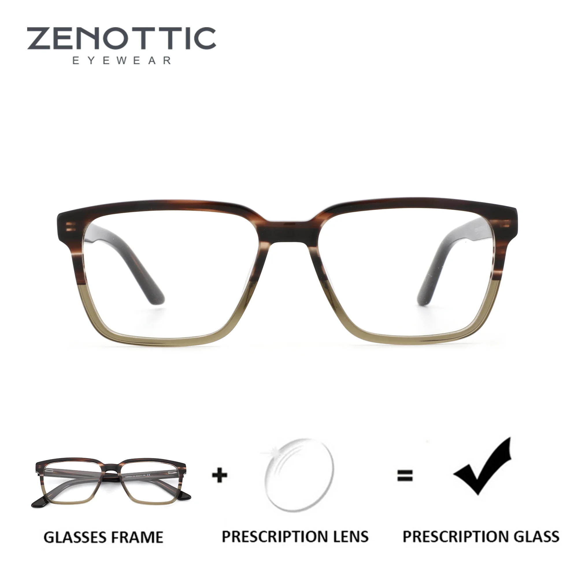 ZENOTTIC(M Size)Vintage Acetate Square Prescription Glasses For Men Trend Progressive/Photochromic Optical Eyeglasses
ZENOTTIC(M Size)Vintage Acetate Square Prescription Glasses For Men Trend Progressive/Photochromic Optical Eyeglasses