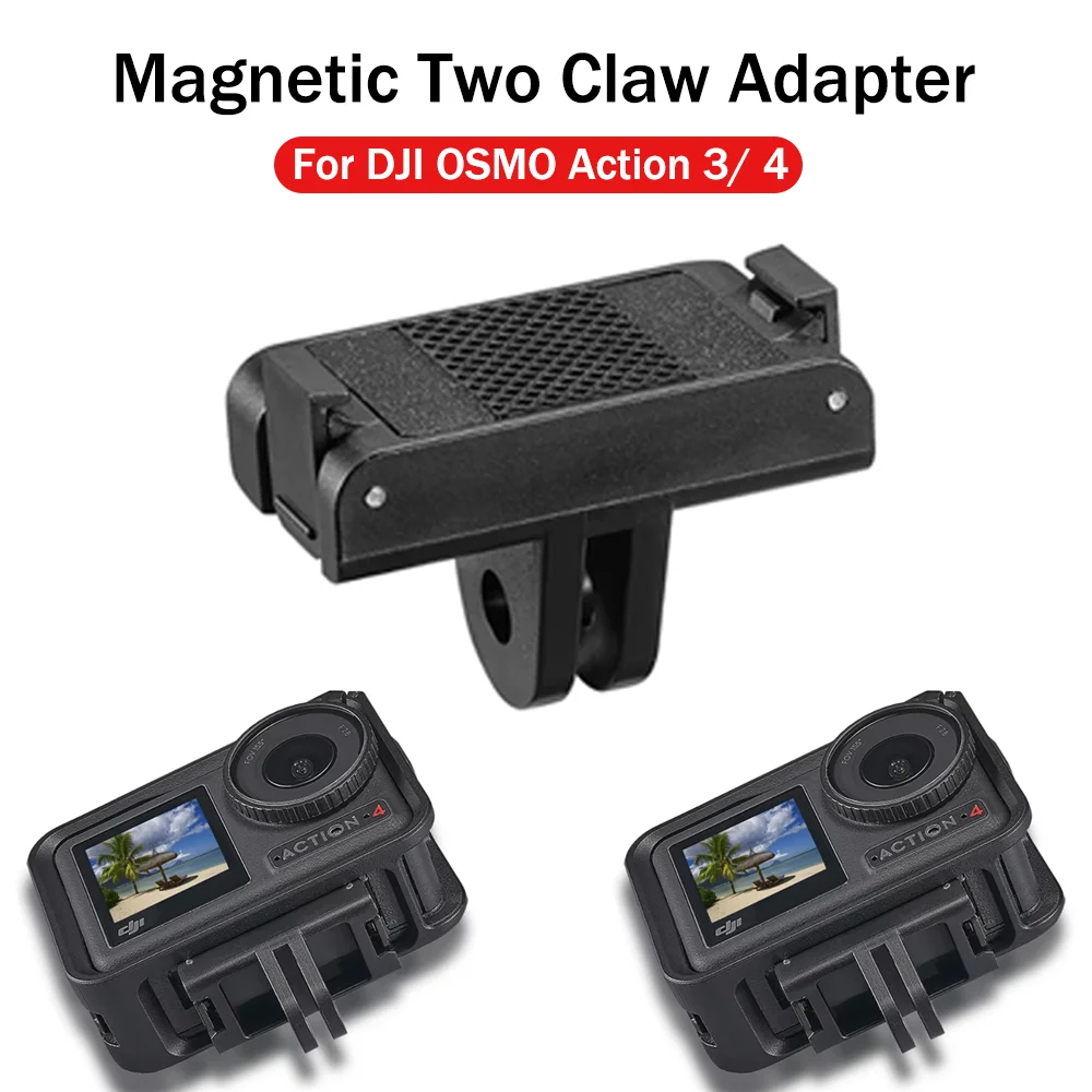 Magnetic Two Claw Adapter Action Camera Accessories For DJI OSMO Action 3 4 Adapter
Magnetic Two Claw Adapter Action Camera Accessories For DJI OSMO Action 3 4 Adapter
