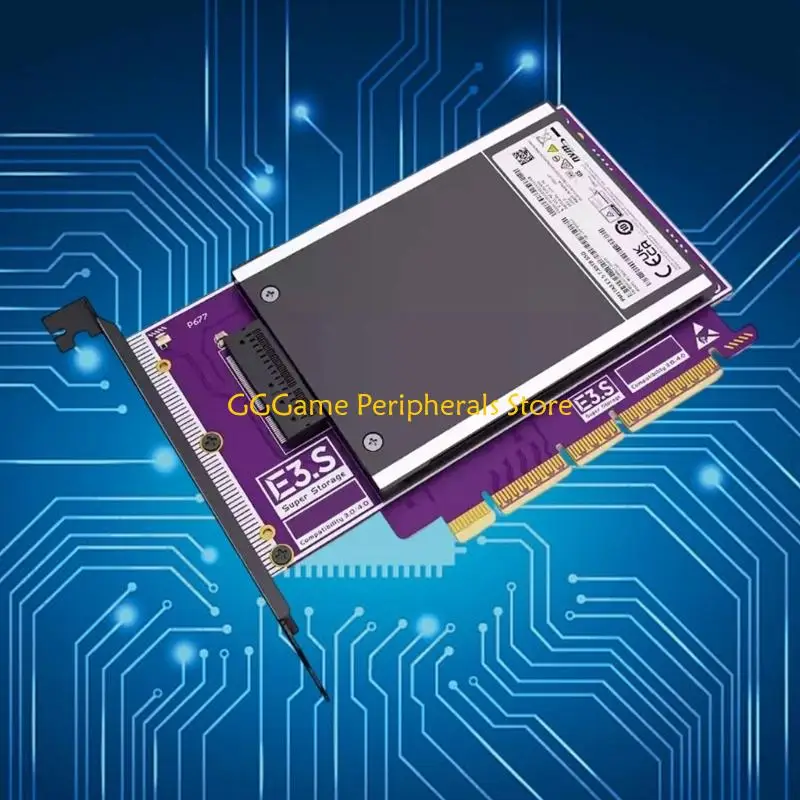U55B NVMe SSDs Adapters Card With PCIe 5.0 to E3.S Support 128Gbps Speed And Downward Compatibility